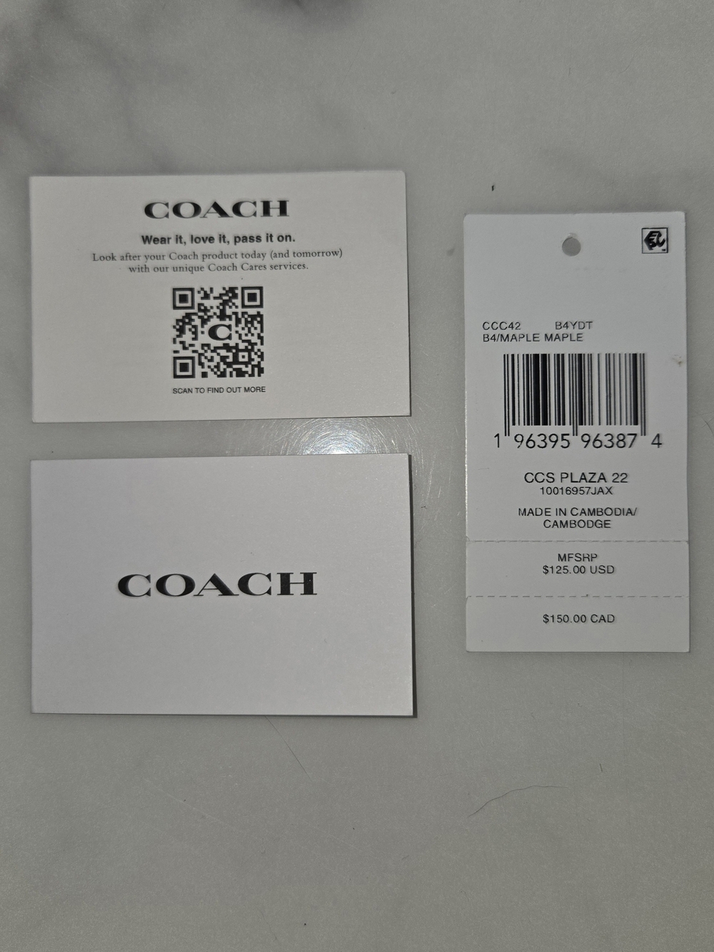 Coach Plaza Bag 22 in Signature Canvas - Picture 9 of 10